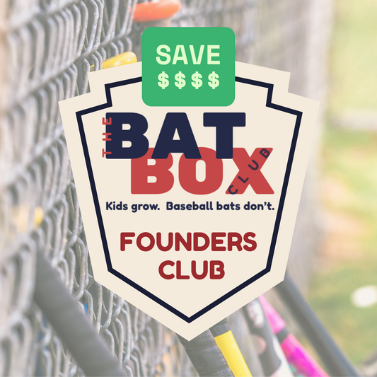 Founders Club | Youth Baseball Bat Rental – $9/month + sign up fee